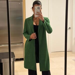 Zara Vibrant Green Trench Coat